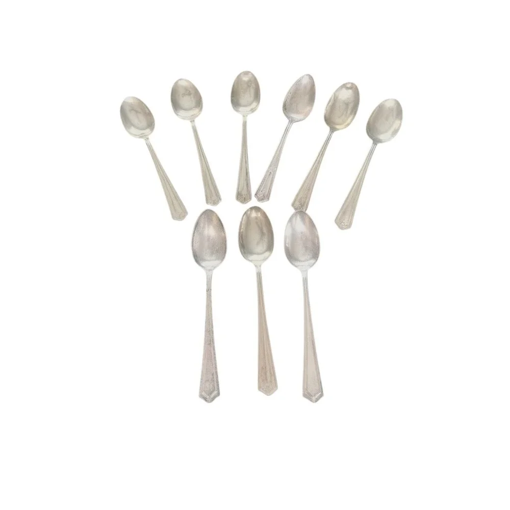 1881 Rogers A1 Silver Plate La Concorde 1920 Spoons Set of 9 Teaspoon Soup Spoon